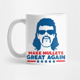 Make Mullets Great Again Vintage 80s Hair Party USA Mug